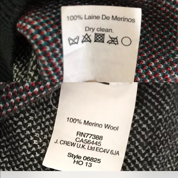 J.Crew | Sweater Womens Size Small Green Wool Long Sleeve Knotted Scarf Top - Picture 10 of 11